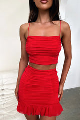 Lucas Crop - Red
