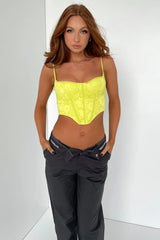 Marko Lace Corset - Lime