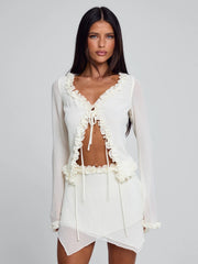 MAE MINI SKIRT IVORY