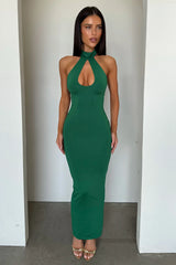 Evoke Maxi Dress - Emerald