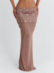 PATIENCE MAXI SKIRT TAUPE
