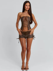 LUNEXA TOP BROWN