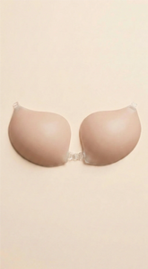 Silicone Nude Beige Bra With Strap