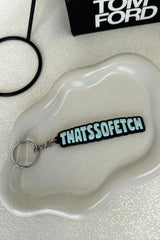 Rowan Keychain - Charcoal/Blue