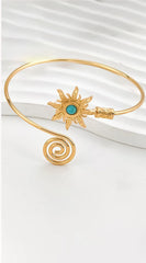 Sun Arm Cuff Bracelet- Gold