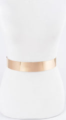 Metal Plate Waist Belt - Gold