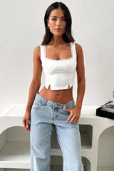 Varia Crop - White
