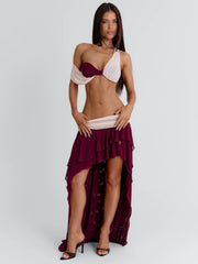 JADAI CROP TOP WINE