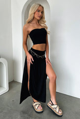 Rosalia Strapless Top - Black