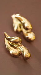 Nysa Molten 18K Gold Plated Earrings - Gold