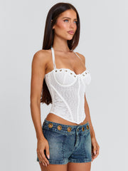 ARDELLE CORSET TOP WHITE