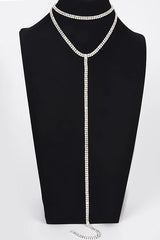 Shine On Me Double Layered Choker Necklace - Silver