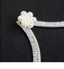 Luminara Crystal Flower Bra Chain - Gold