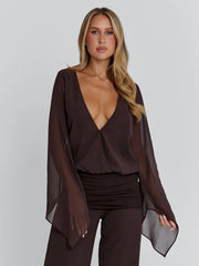 LENNA PANT CHOCOLATE