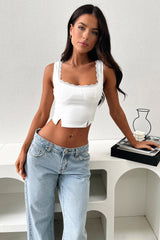 Varia Crop - White