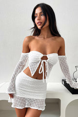 Devoted Mini Skirt - White