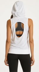 Drop Needle Drape Top - White