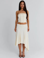 VAL CROP TOP CREAM