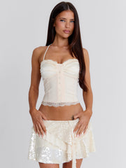 STACY MINI SKIRT IVORY