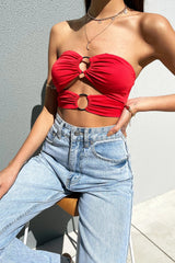 Mace Crop - Red
