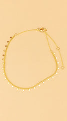 Fai White Gold Dipped Anklet - Gold