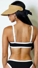 Katana Two Tone Bikini - Black