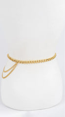 Chain Buckle Belt - Gold
