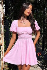 Whitney Mini Dress - Pink