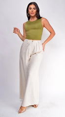 Lylah Crop Tank Top - Green