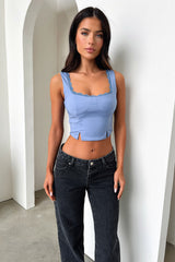 Varia Crop - Blue