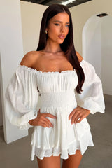 Ahoy Playsuit - White