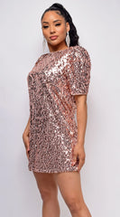Renee Rose Gold Sequin Dress