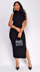 Hannah Cable Knit Set - Black
