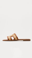 Valenza H Flat Sandal - Brown