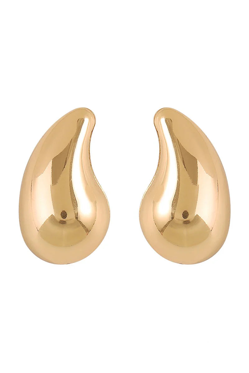 Water Drop Gold  Earrings