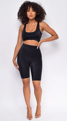 Gimme More Black Front Cutout Romper