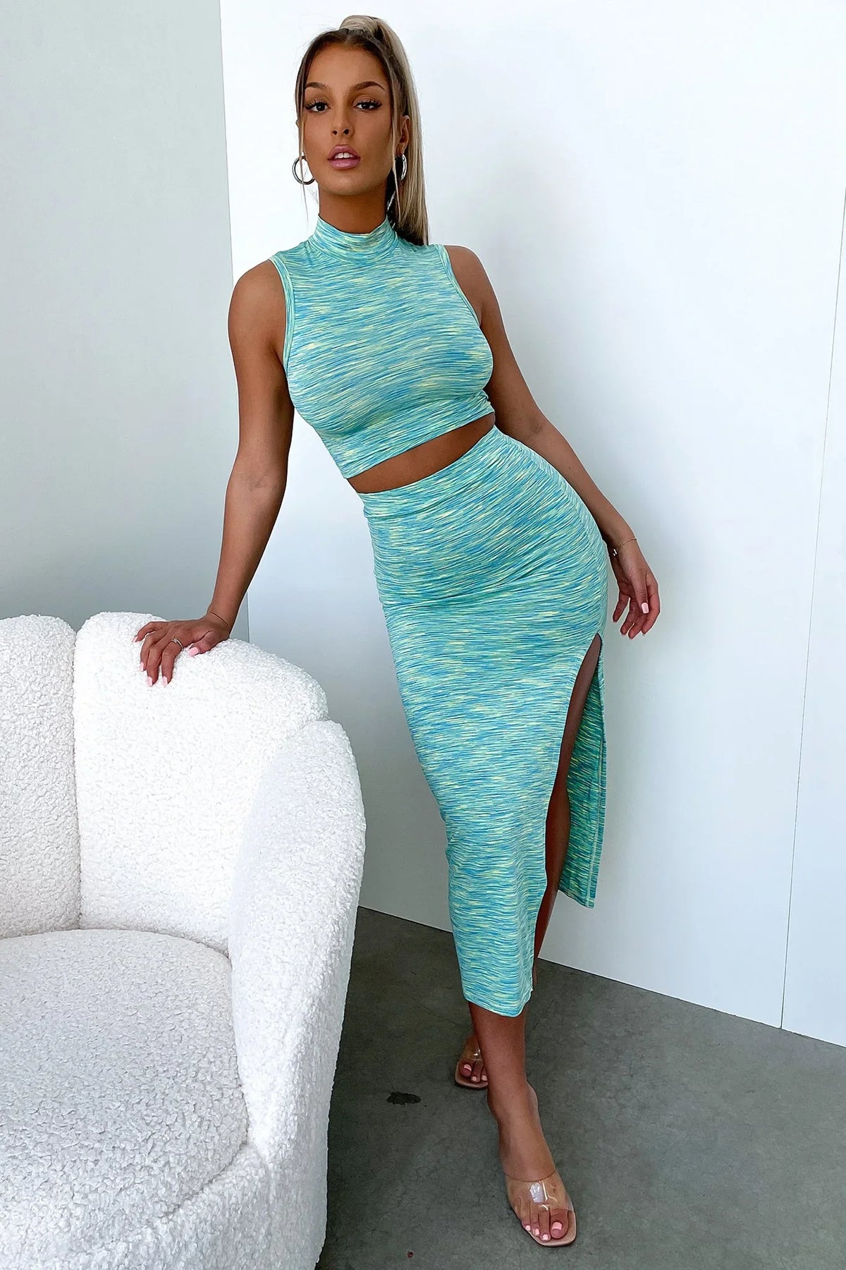 Reagan Midi Skirt - Green