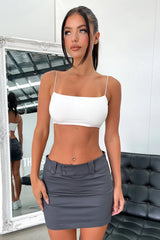 Kylan Mini Skirt - Grey