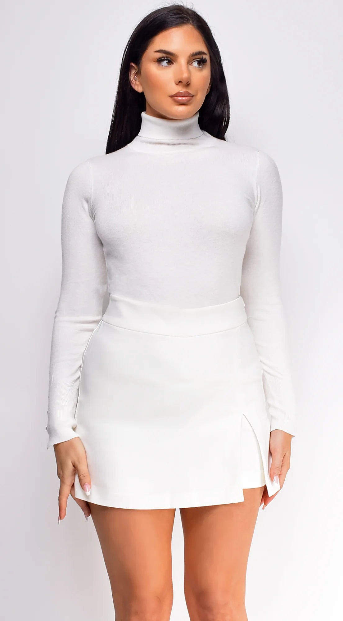 Nysa White Skort