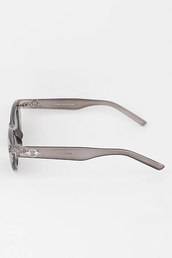 Naya Oval Sunglasses - Gray