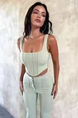 Token Corset Top - Sage