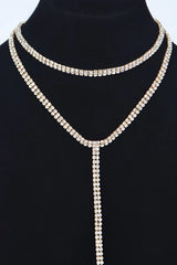Shine On Me Double Layered Choker Necklace - Gold