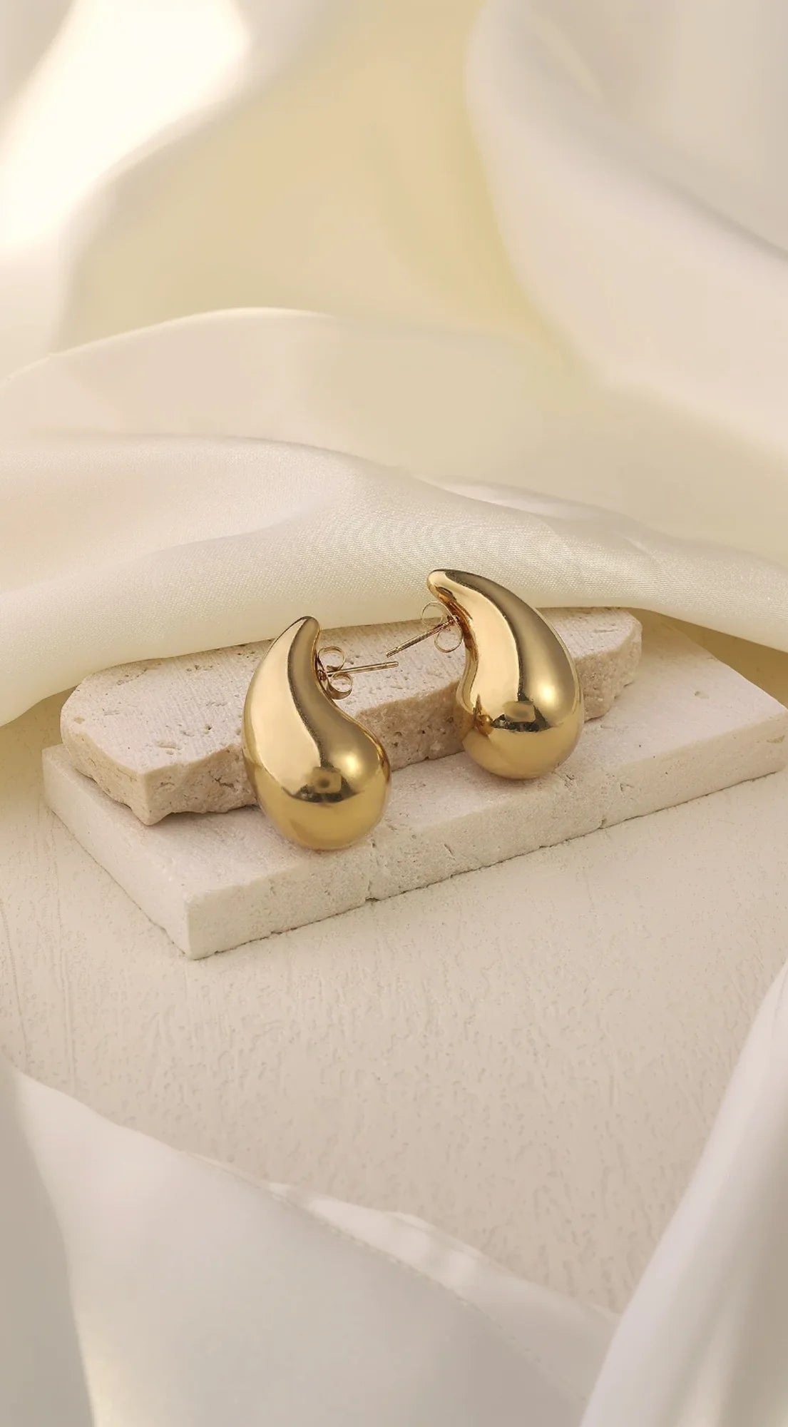 Water Drop 18K Gold Plated Earrings