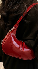 Mila Hobo Handbag - Burgundy