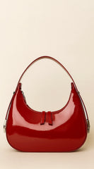 Mila Hobo Handbag - Burgundy