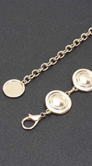Round Metal Chain Belt - Gold