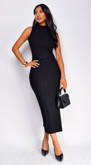Hannah Cable Knit Set - Black