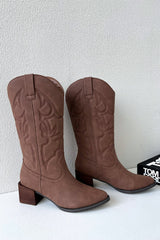 Jagger Cowboy Boots - Cocoa