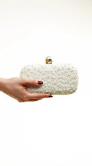 Opal Essence Pearl Clutch - Gold