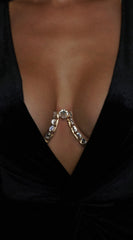 Allure Elegance Crystal Bra Chain - Gold